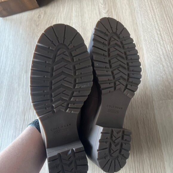 Cole Haan Women's Geneva Platform Lug Loafer in Tan Beige  7B - Picture 11 of 11